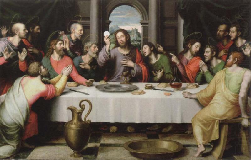 the last supper, Juan de Juanes